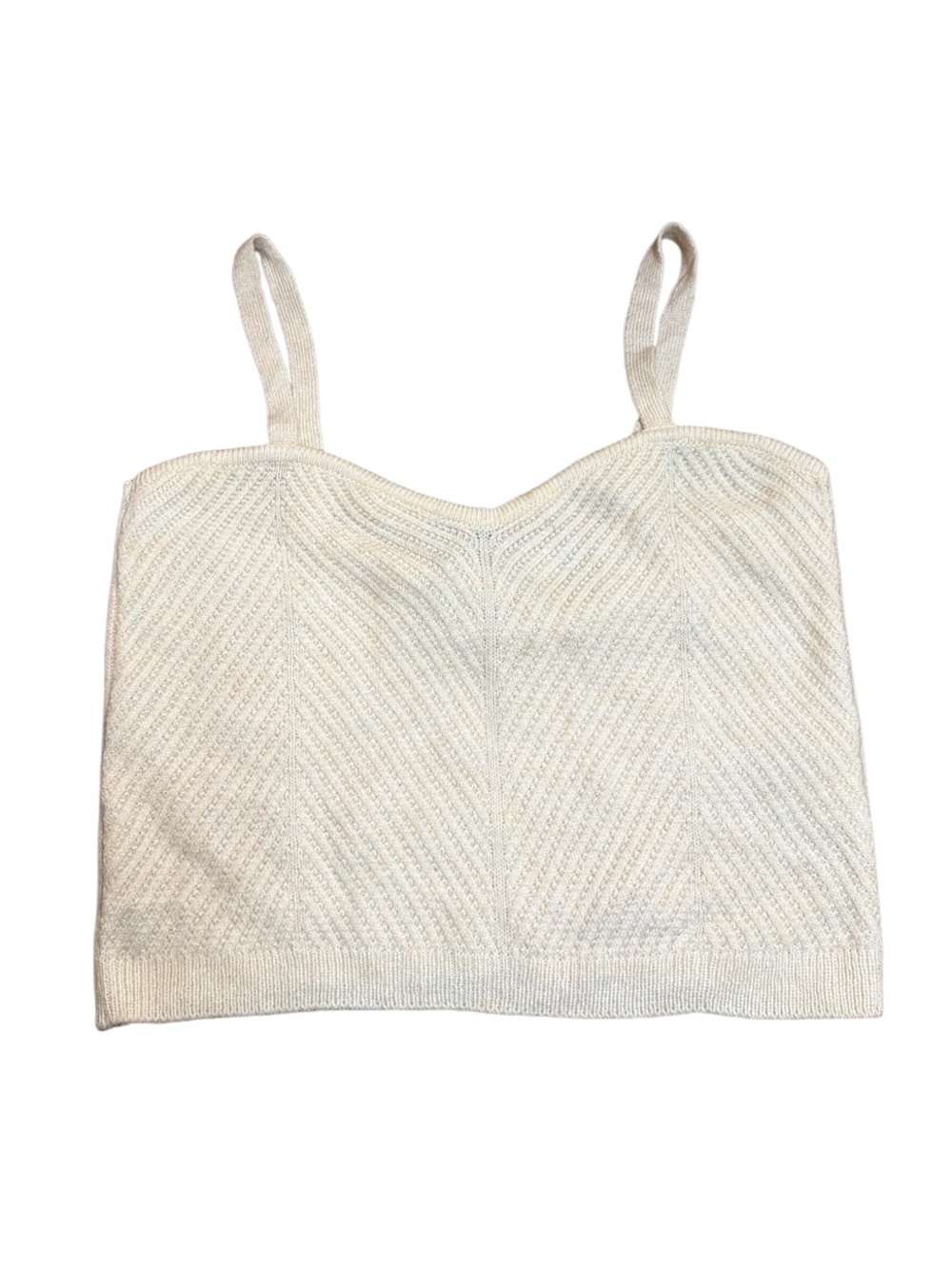 Vero Moda Cream Knit Bandeau Bralette